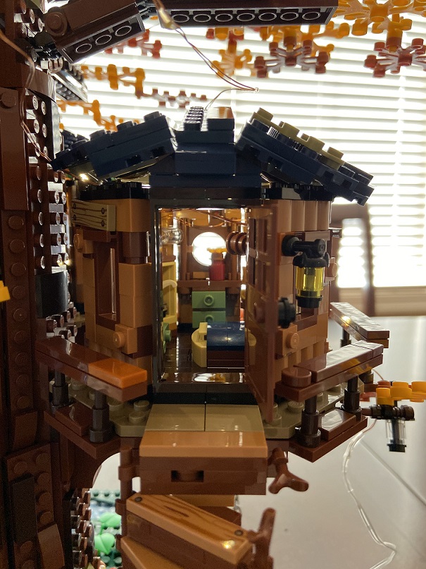 Tree house room light up